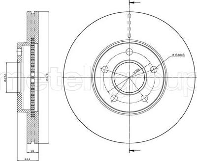 Metelli 23-0760C - Fren Diski parcadolu.com