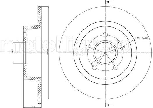 Metelli 23-0761C - Fren Diski parcadolu.com