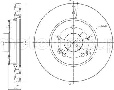 Metelli 23-0701C - Fren Diski parcadolu.com