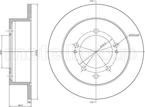 Metelli 23-1650C - Fren Diski parcadolu.com