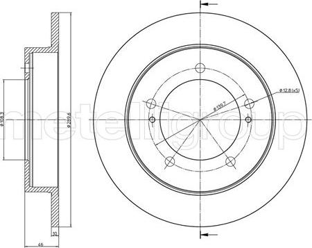 Metelli 23-1096 - Fren Diski parcadolu.com