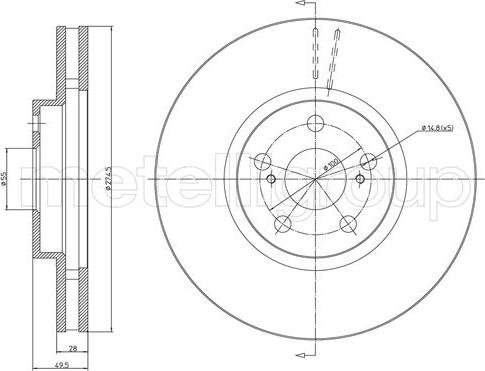 Metelli 23-1059C - Fren Diski parcadolu.com