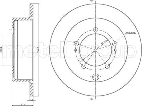 Metelli 23-1120C - Fren Diski parcadolu.com