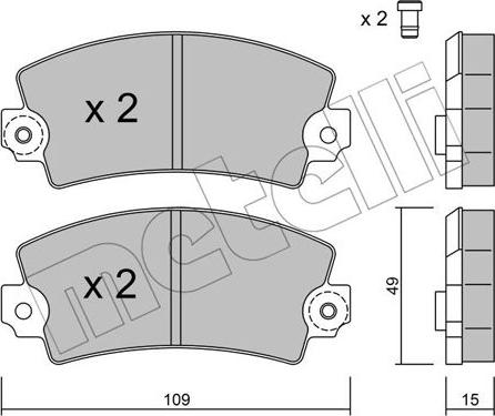 Metelli 22-0005-0 - Fren Balata Seti, Diskli Fren parcadolu.com