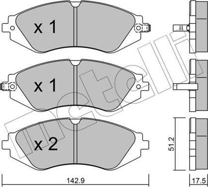 Metelli 22-0294-0 - Fren Balata Seti, Diskli Fren parcadolu.com