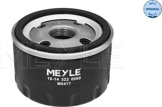 Meyle 16-14 322 0000 - Yağ filtresi parcadolu.com