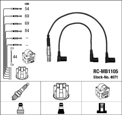 NGK 4071 - Buji Kablosu Seti parcadolu.com