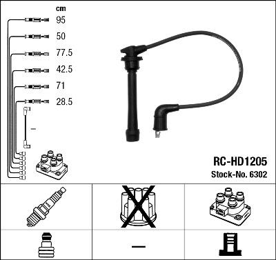 NGK 6302 - Buji Kablosu Seti parcadolu.com