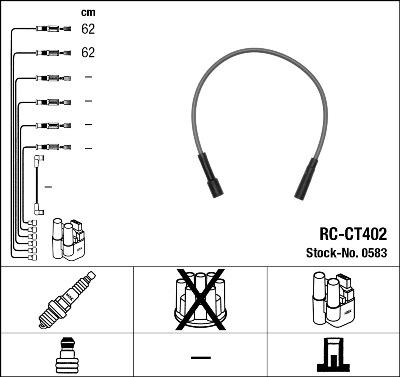 NGK 0583 - Buji Kablosu Seti parcadolu.com