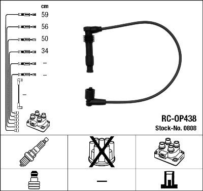 NGK 0808 - Buji Kablosu Seti parcadolu.com