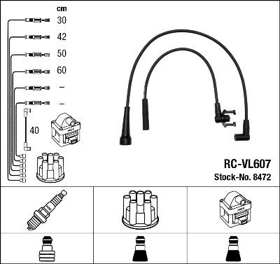 NGK 8472 - Buji Kablosu Seti parcadolu.com