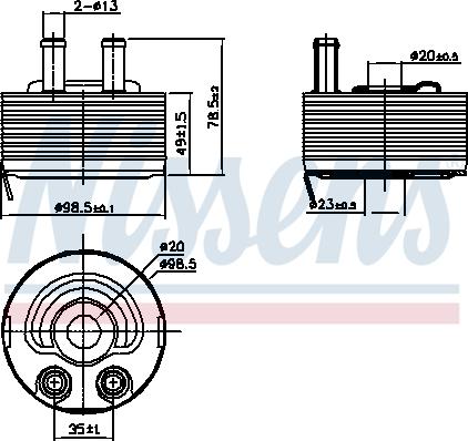 Nissens 90793 - Motor Yağ Soğutucu parcadolu.com