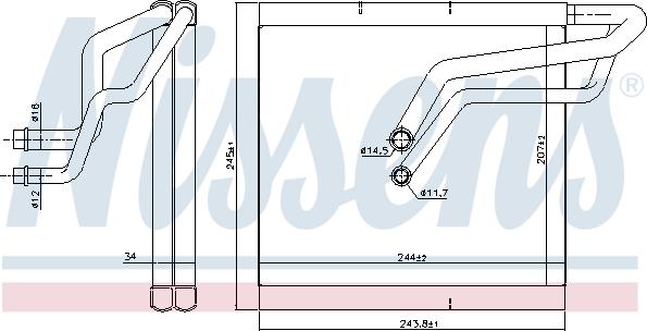 Nissens 92366 - Evaporatör, Klima Sistemi parcadolu.com