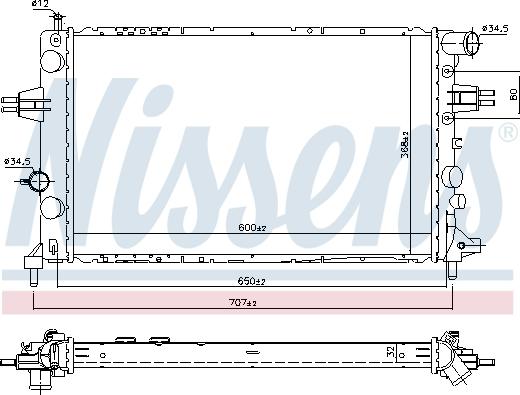 Nissens 690890 - Motor Su Radyatörü parcadolu.com