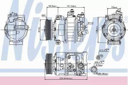 Nissens 89020 - Klima Kompresörü parcadolu.com