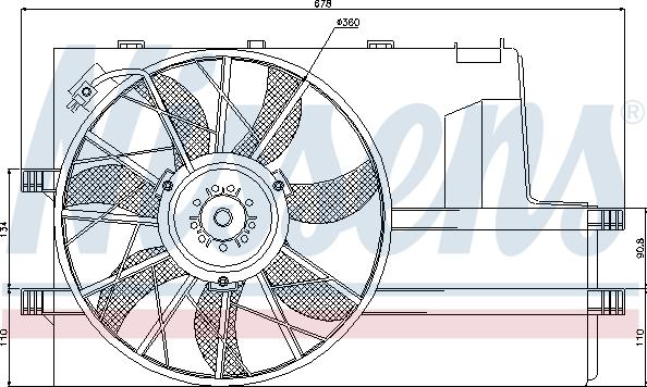 Nissens 85078 - Fan Motoru, Motor Soğutması parcadolu.com