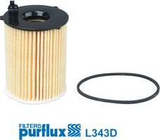 Purflux L343D - Yağ filtresi parcadolu.com