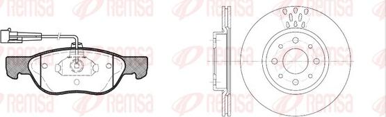 Remsa 8587.01 - Fren takımı, diskli fren parcadolu.com