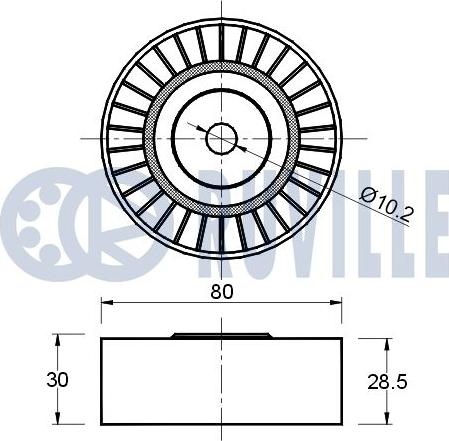 Ruville 540432 - Alternatör Gergi Rulmanı parcadolu.com