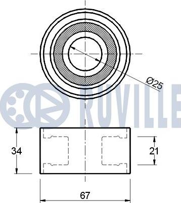 Ruville 540017 - Saptırma / Kılavuz Makarası, Triger Kayışı parcadolu.com