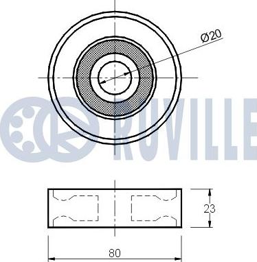 Ruville 540164 - Alternatör Gergi Rulmanı parcadolu.com