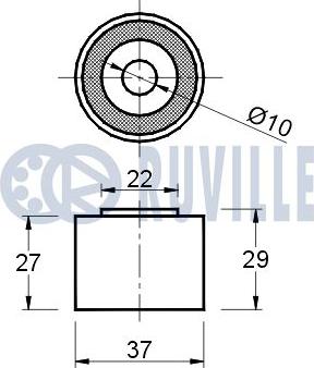 Ruville 540891 - Alternatör Gergi Rulmanı parcadolu.com