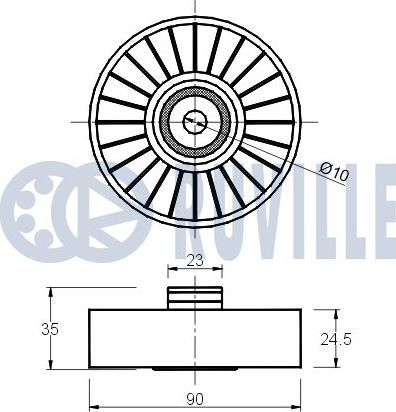 Ruville 540258 - Alternatör Gergi Rulmanı parcadolu.com