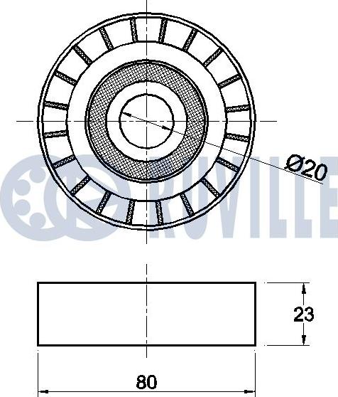 Ruville 540280 - Alternatör Gergi Rulmanı parcadolu.com