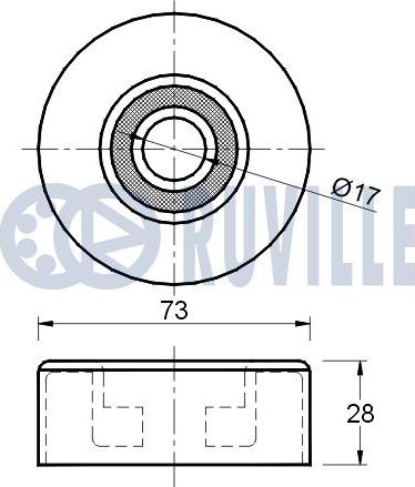 Ruville 541496 - Alternatör Gergi Rulmanı parcadolu.com