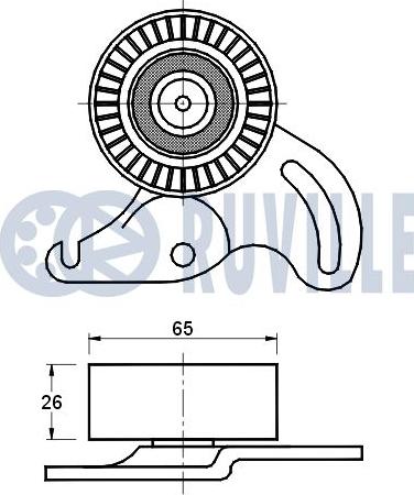 Ruville 541469 - Kayış Gerdirici, Kanallı V Kayışı parcadolu.com