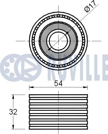 Ruville 541402 - Saptırma / Kılavuz Makarası, Triger Kayışı parcadolu.com