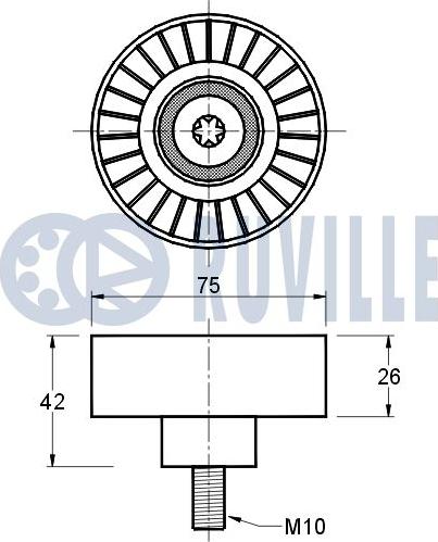 Ruville 541438 - Alternatör Gergi Rulmanı parcadolu.com