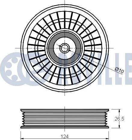 Ruville 541429 - Alternatör Gergi Rulmanı parcadolu.com