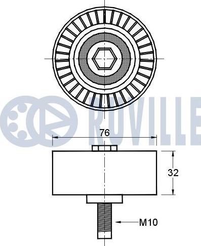 Ruville 541582 - Saptırma / Kılavuz Makarası, Triger Kayışı parcadolu.com