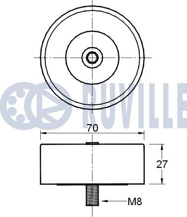 Ruville 541646 - Alternatör Gergi Rulmanı parcadolu.com