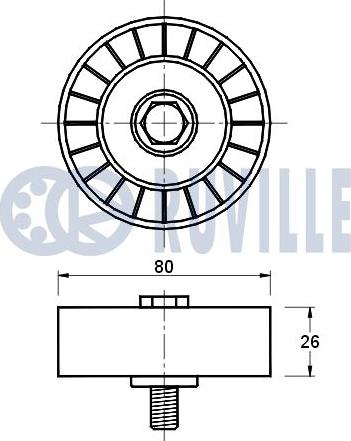 Ruville 541064 - Alternatör Gergi Rulmanı parcadolu.com