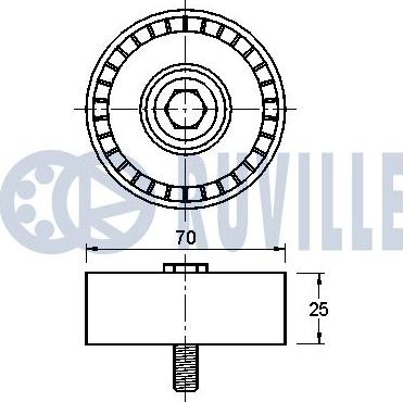 Ruville 541070 - Alternatör Gergi Rulmanı parcadolu.com