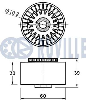 Ruville 541811 - Kayış Gerdirici, Kanallı V Kayışı parcadolu.com