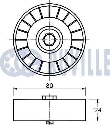 Ruville 541322 - Alternatör Gergi Rulmanı parcadolu.com