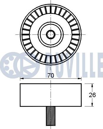 Ruville 541297 - Alternatör Gergi Rulmanı parcadolu.com