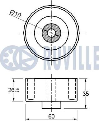 Ruville 541736 - Alternatör Gergi Rulmanı parcadolu.com