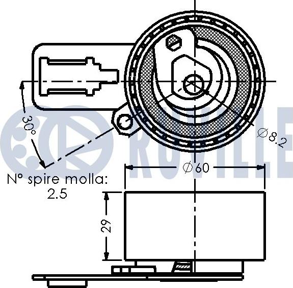 Ruville 542400 - Triger Gergi Rulmanı, Eksantirik Rulmanı parcadolu.com