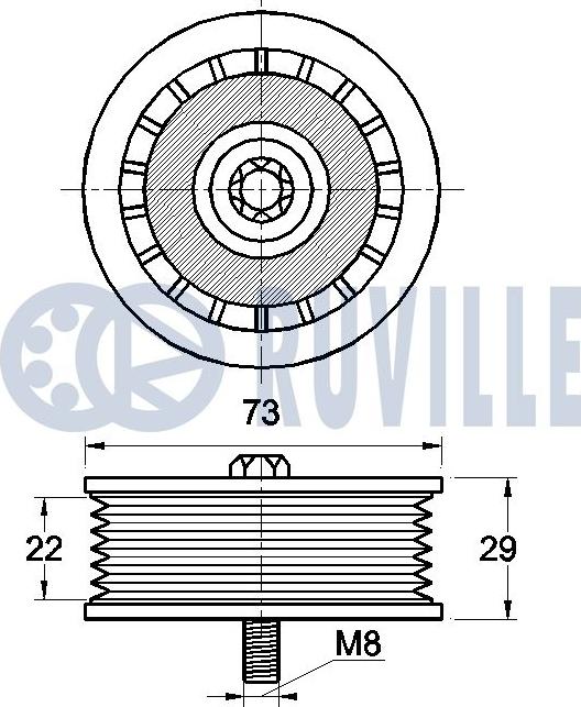 Ruville 542480 - Alternatör Gergi Rulmanı parcadolu.com