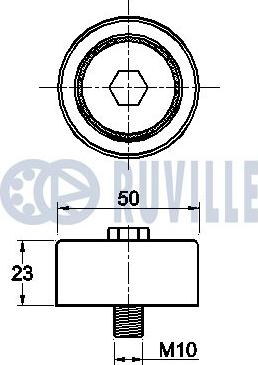 Ruville 542433 - Alternatör Gergi Rulmanı parcadolu.com