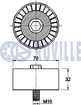 Ruville 542473 - Alternatör Gergi Rulmanı parcadolu.com