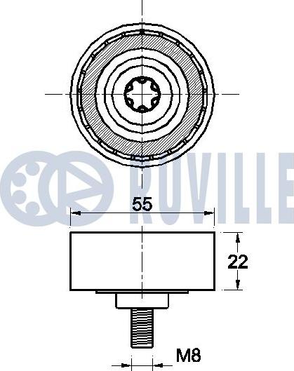 Ruville 542541 - Alternatör Gergi Rulmanı parcadolu.com