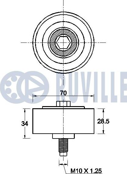 Ruville 542637 - Alternatör Gergi Rulmanı parcadolu.com