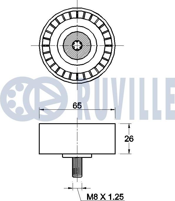 Ruville 542627 - Alternatör Gergi Rulmanı parcadolu.com