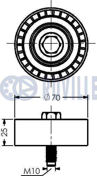 Ruville 542047 - Alternatör Gergi Rulmanı parcadolu.com