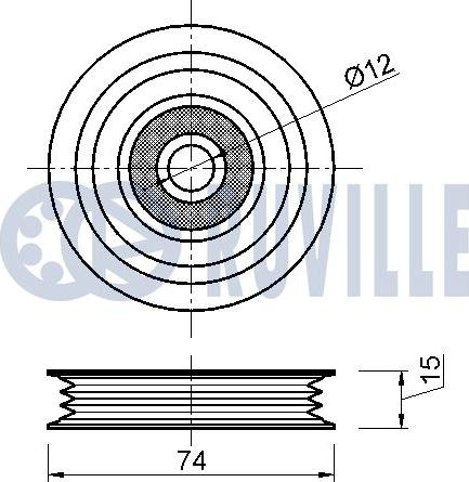 Ruville 542191 - Alternatör Gergi Rulmanı parcadolu.com